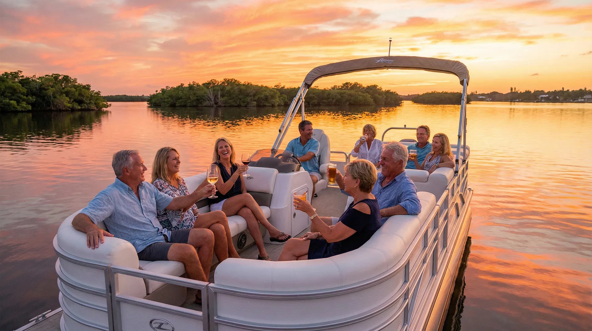 Salty’s boat-rental imagery; confirm Sebastian/Micco availability